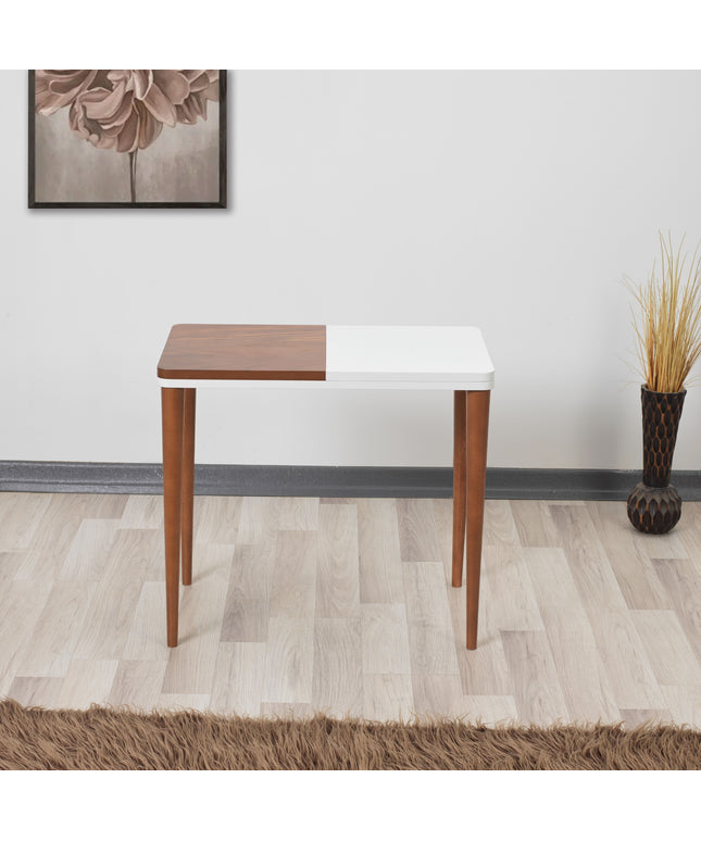 Lexa Series Walnut-White Coffee Table
