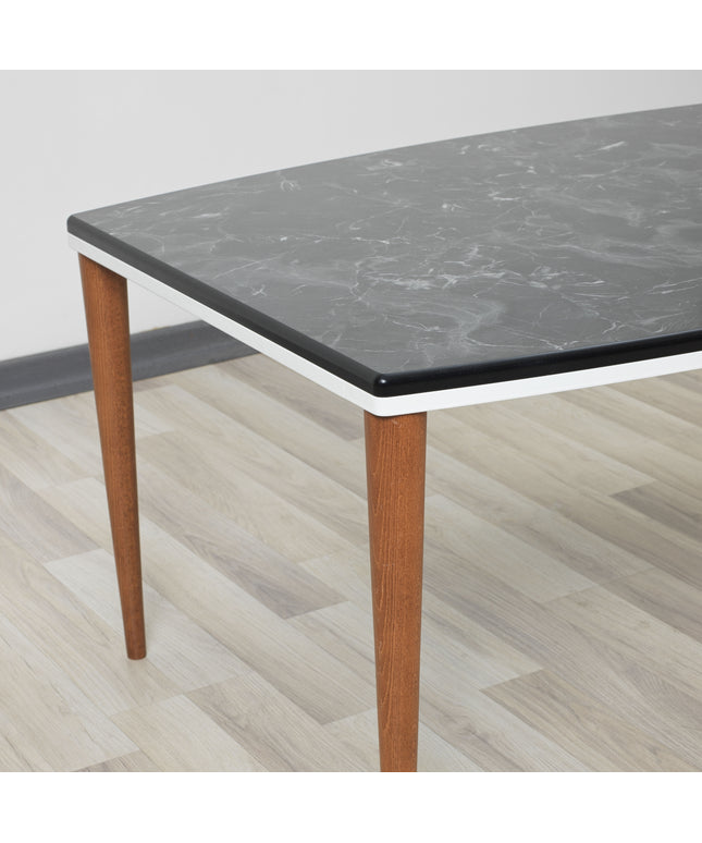 Yıldız Black Marble Pattern Table