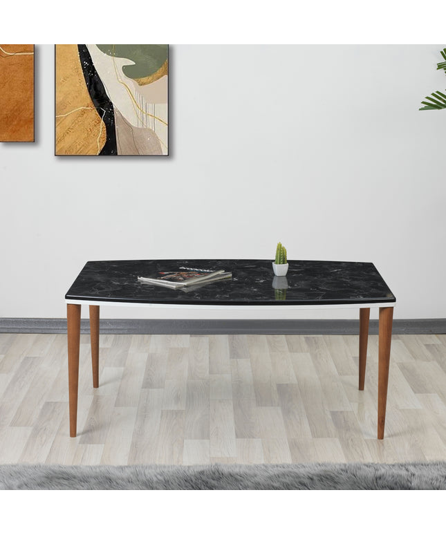 Yıldız Black Marble Pattern Table